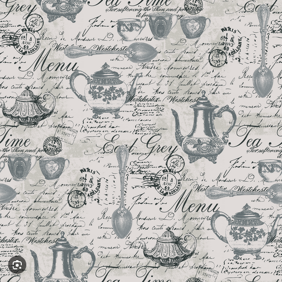 Black and White Teatime Reticule