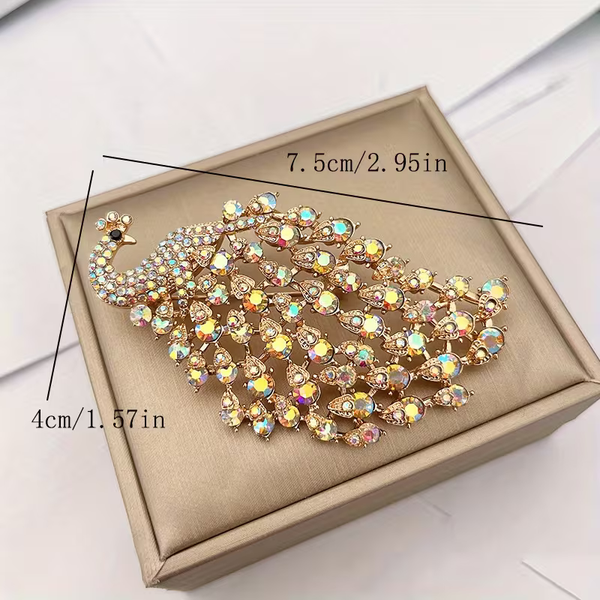 Pride and Prejudice Peacock Brooch