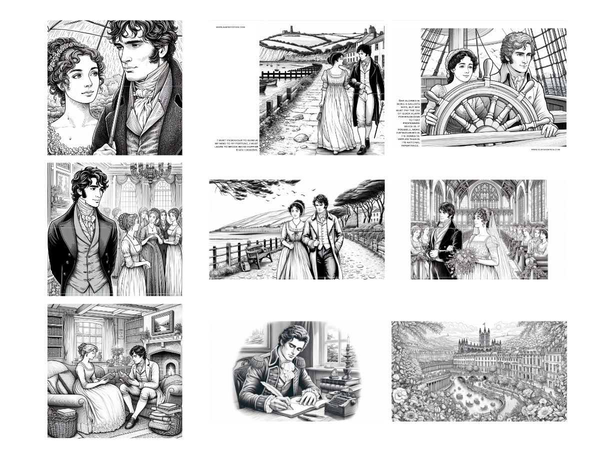 Free Downloadable Coloring Book: Persuasion