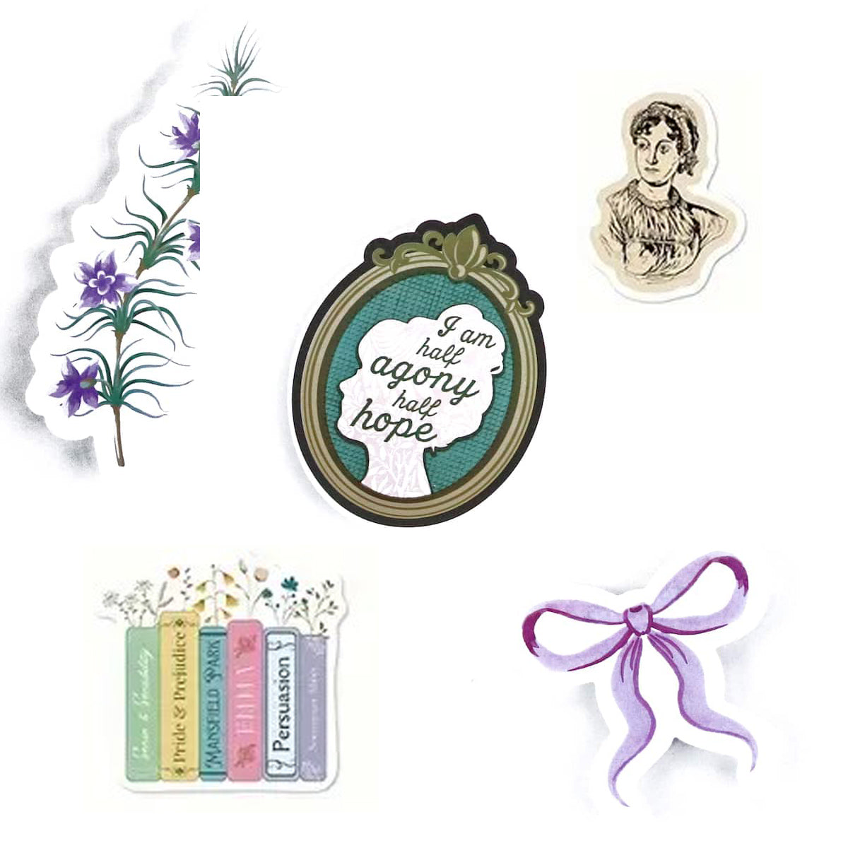 Jane Austen Persuasion Stickers: XL