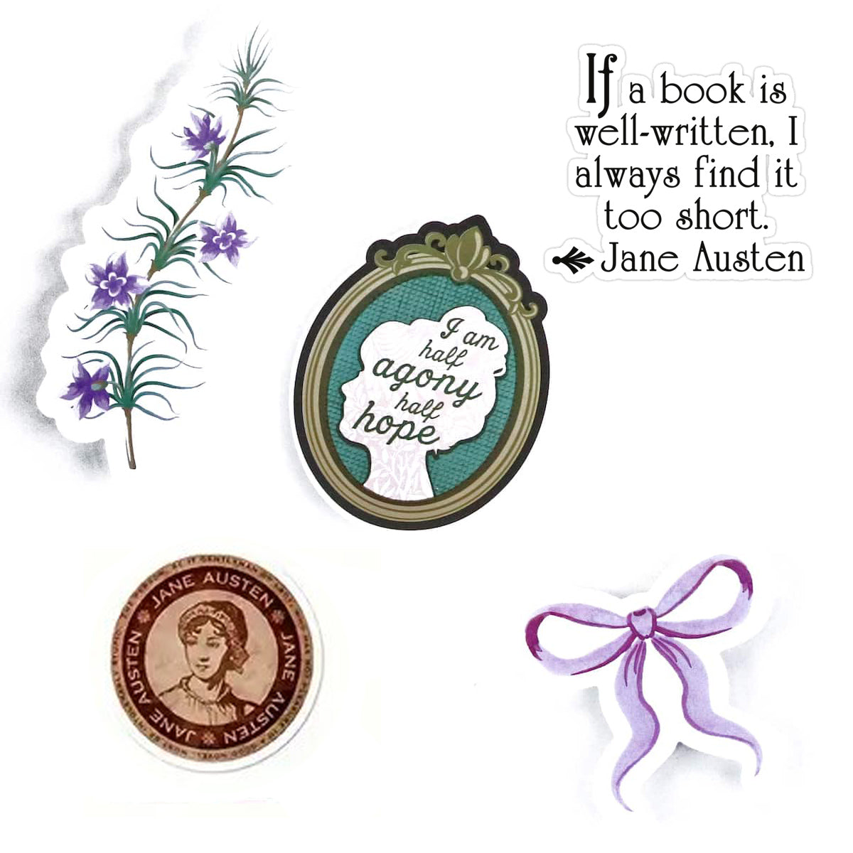 Jane Austen Persuasion Stickers: XL