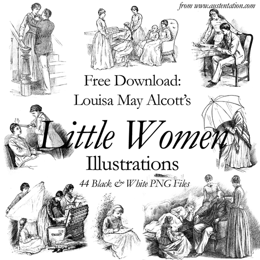 free downloadable vintage artwork from Louisa May Alcott's Little Women