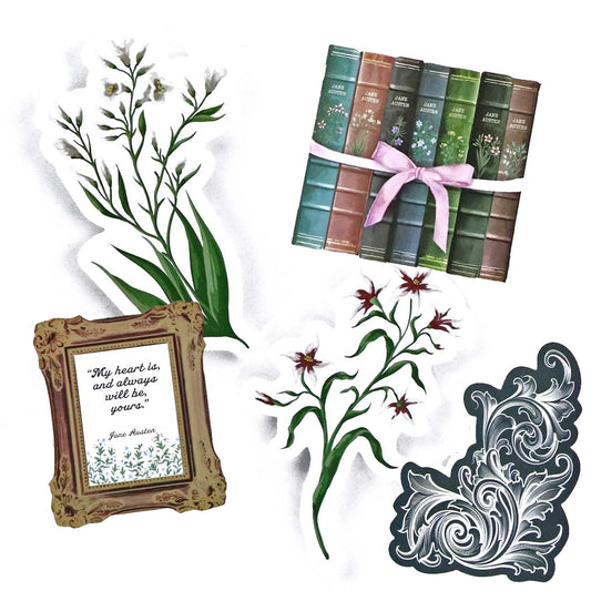 Jane Austen Sense & Sensibility Stickers: XL