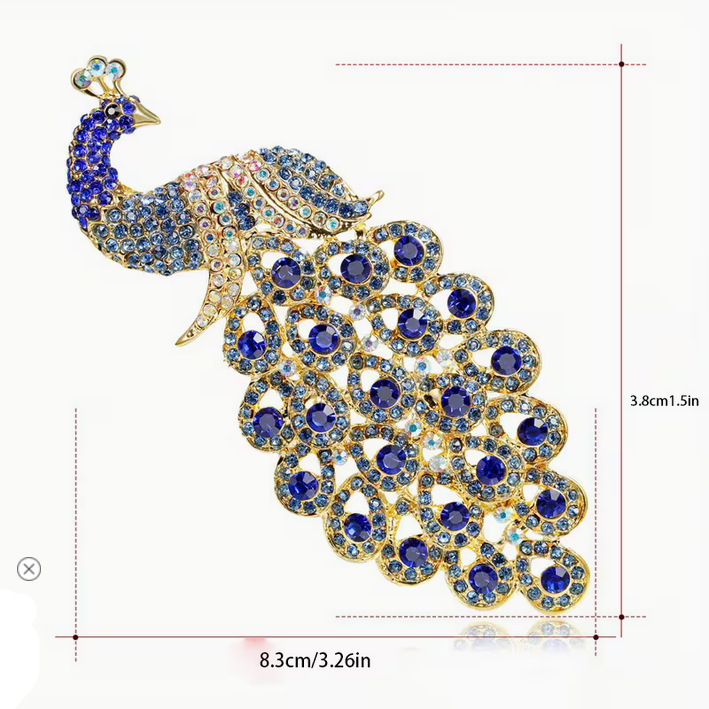 blue peacock brooch: Pride and Prejudice
