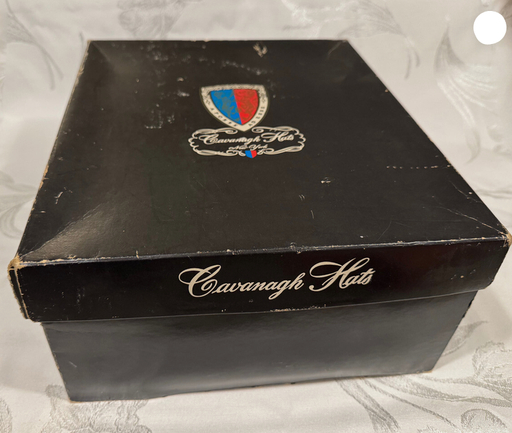 Vintage Bowler Felt Hat with box