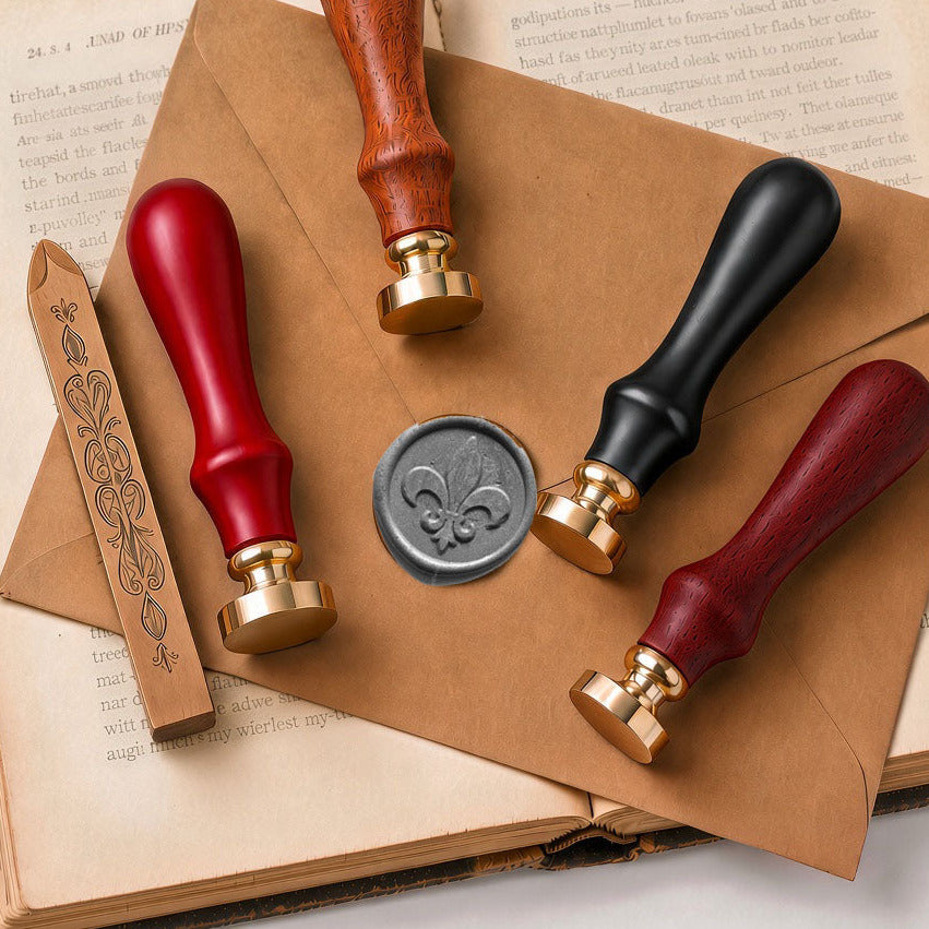 sealing wax and stamp set for letter writing