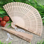 Carved Sandalwood Fan