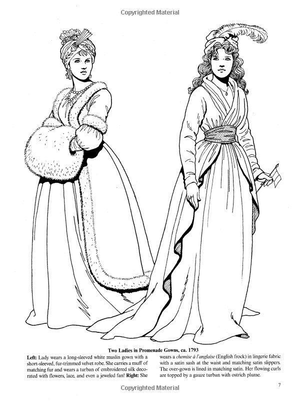 Empire Fashions Coloring Book (Tom Tierney)