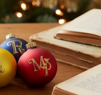 Jane Austen's Novels Themed Ornament Set