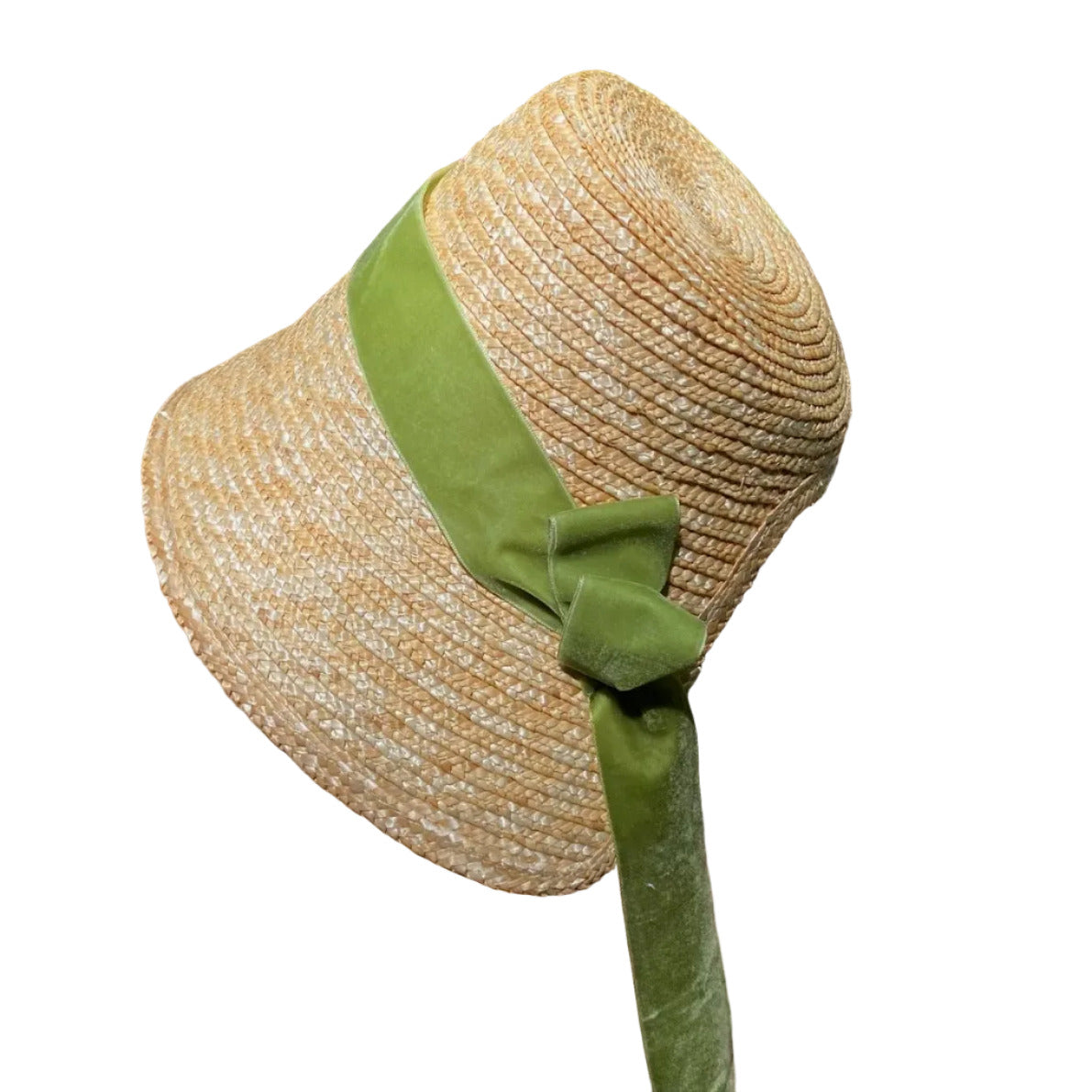 Cottage Bonnet with Velvet Ribbon: Catherine
