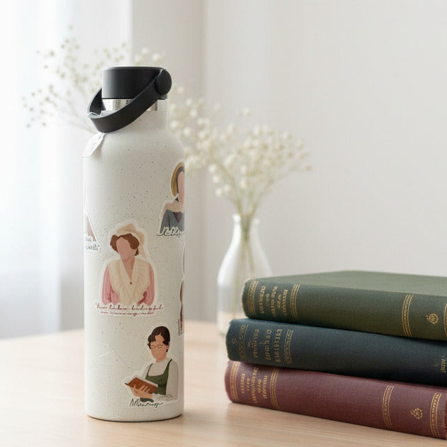 reuseable water bottle pride and prejudice 1995