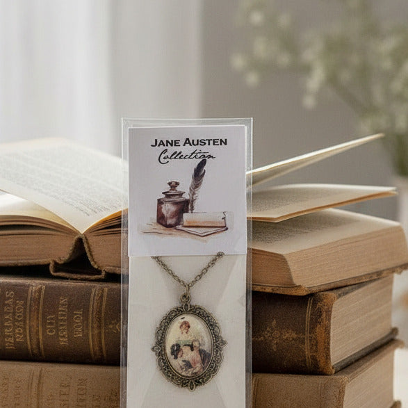 Jane Austen Illustrations Necklace