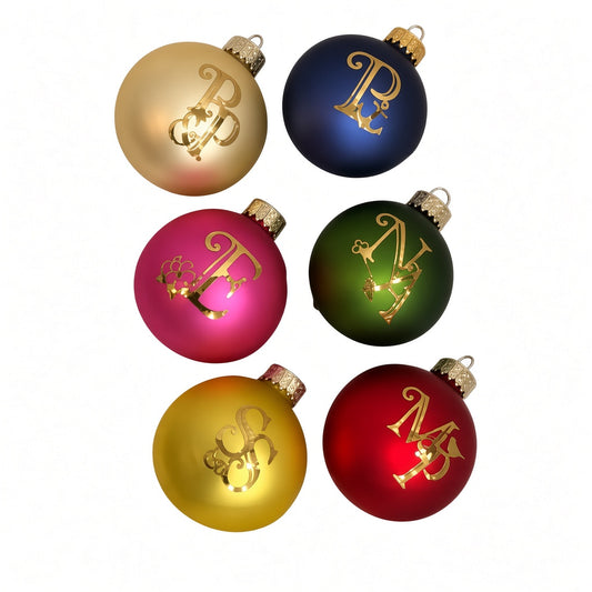 six novel themed Christmas ornaments related to Jane Austen's novels
