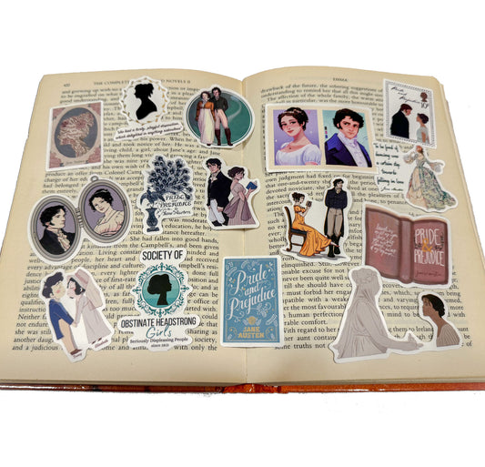 Jane Austen Pride & Prejudice Novel Stickers