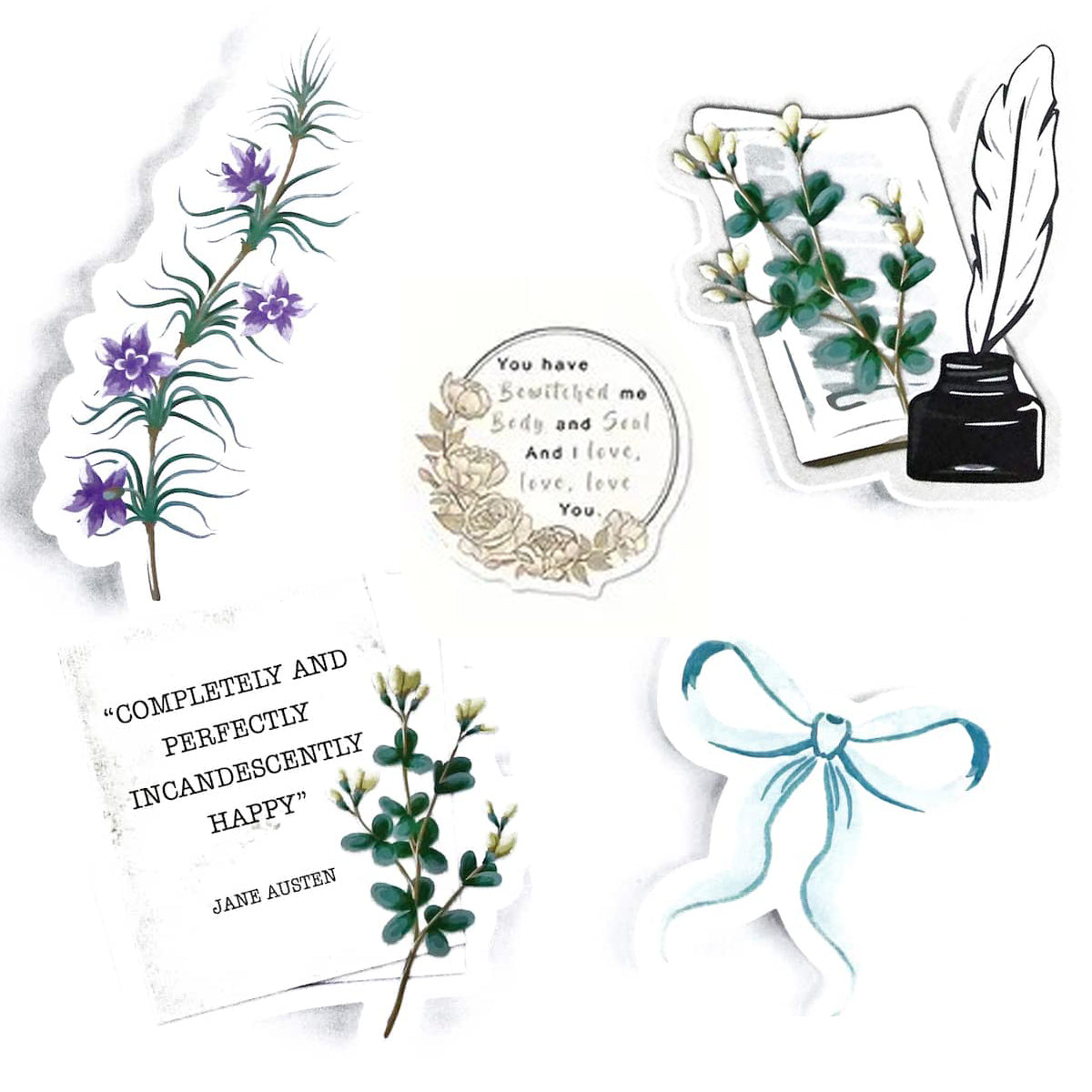 Jane Austen Pride & Prejudice Stickers: XL
