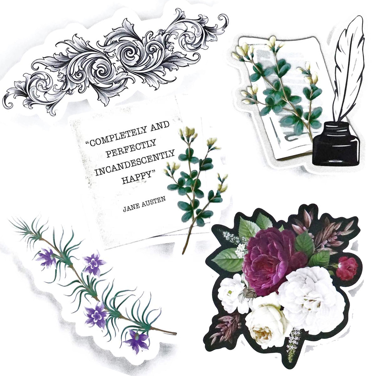 Jane Austen Pride & Prejudice Stickers: XL