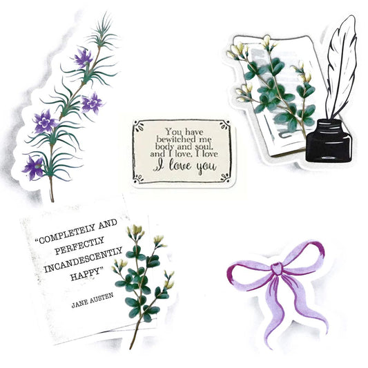Jane Austen Pride & Prejudice Stickers: XL