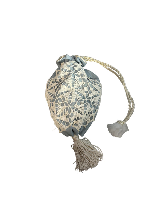 Light Blue and Ivory Accent Regency/Victorian Reticule