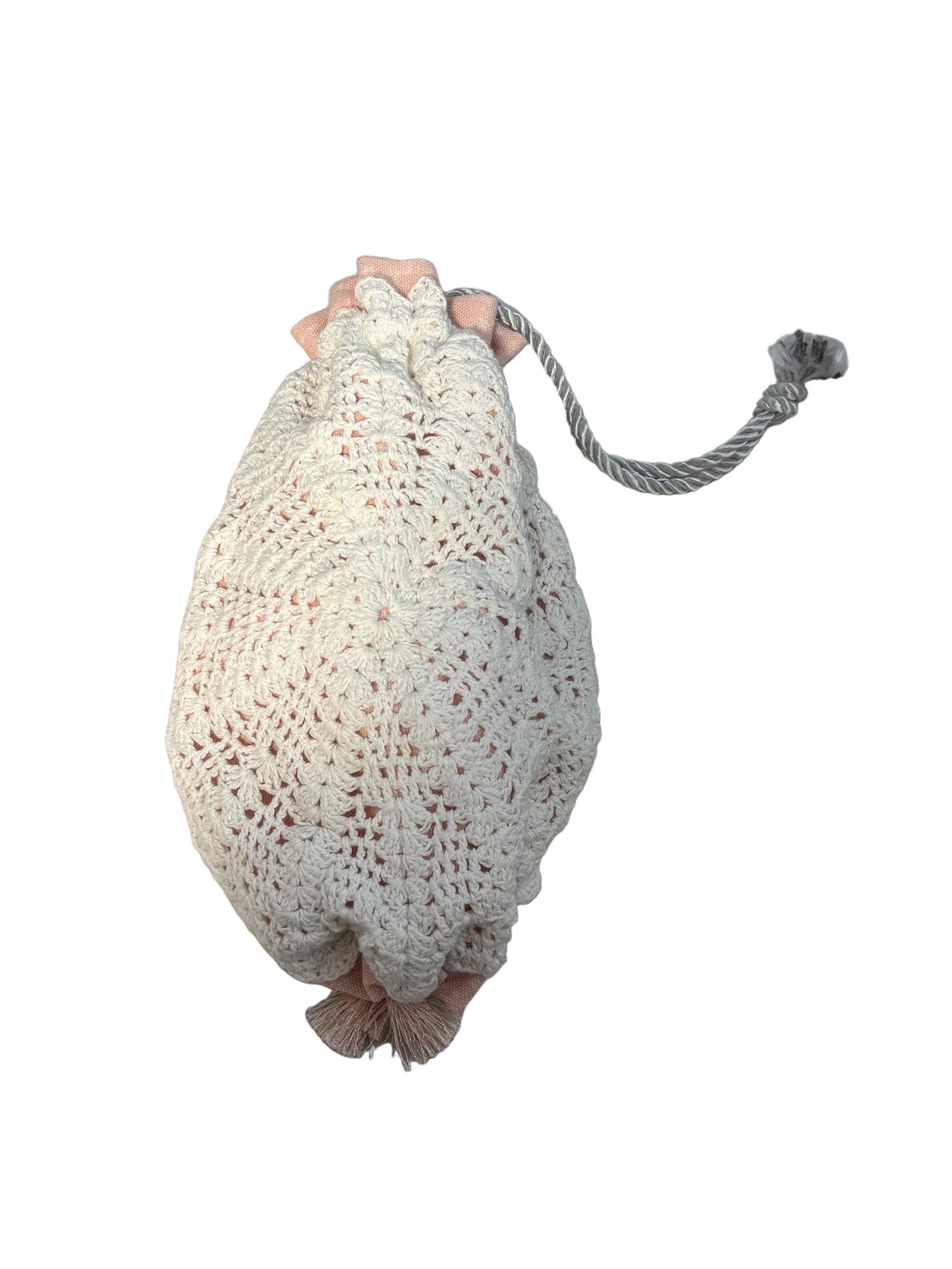 Pink and White Lace Regency Reticule