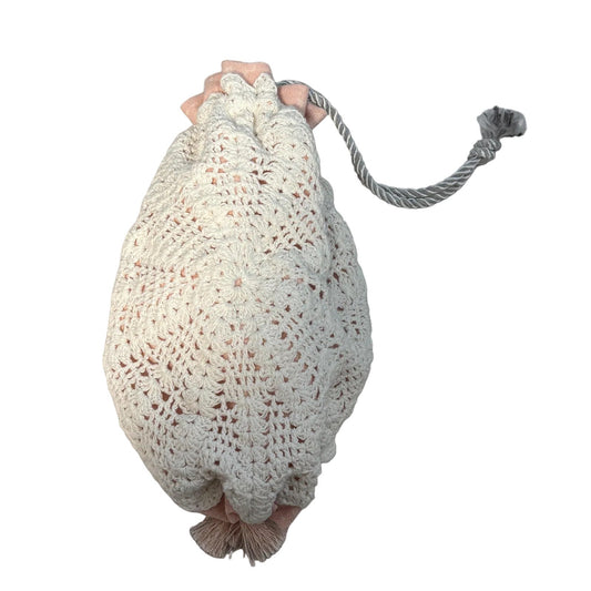 Pink and White Lace Regency Reticule