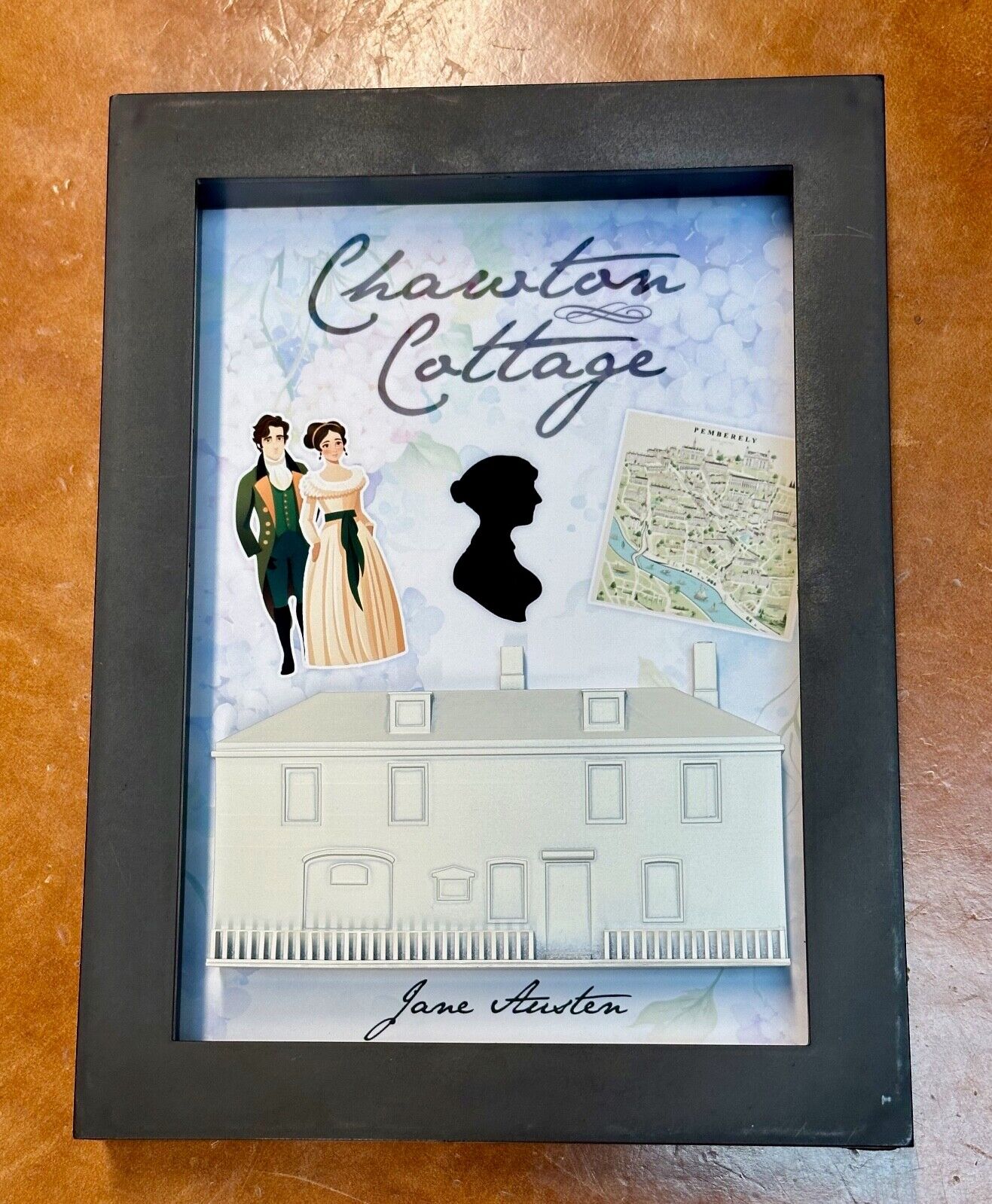 Jane Austen's Chawton Cottage House Shadow Box