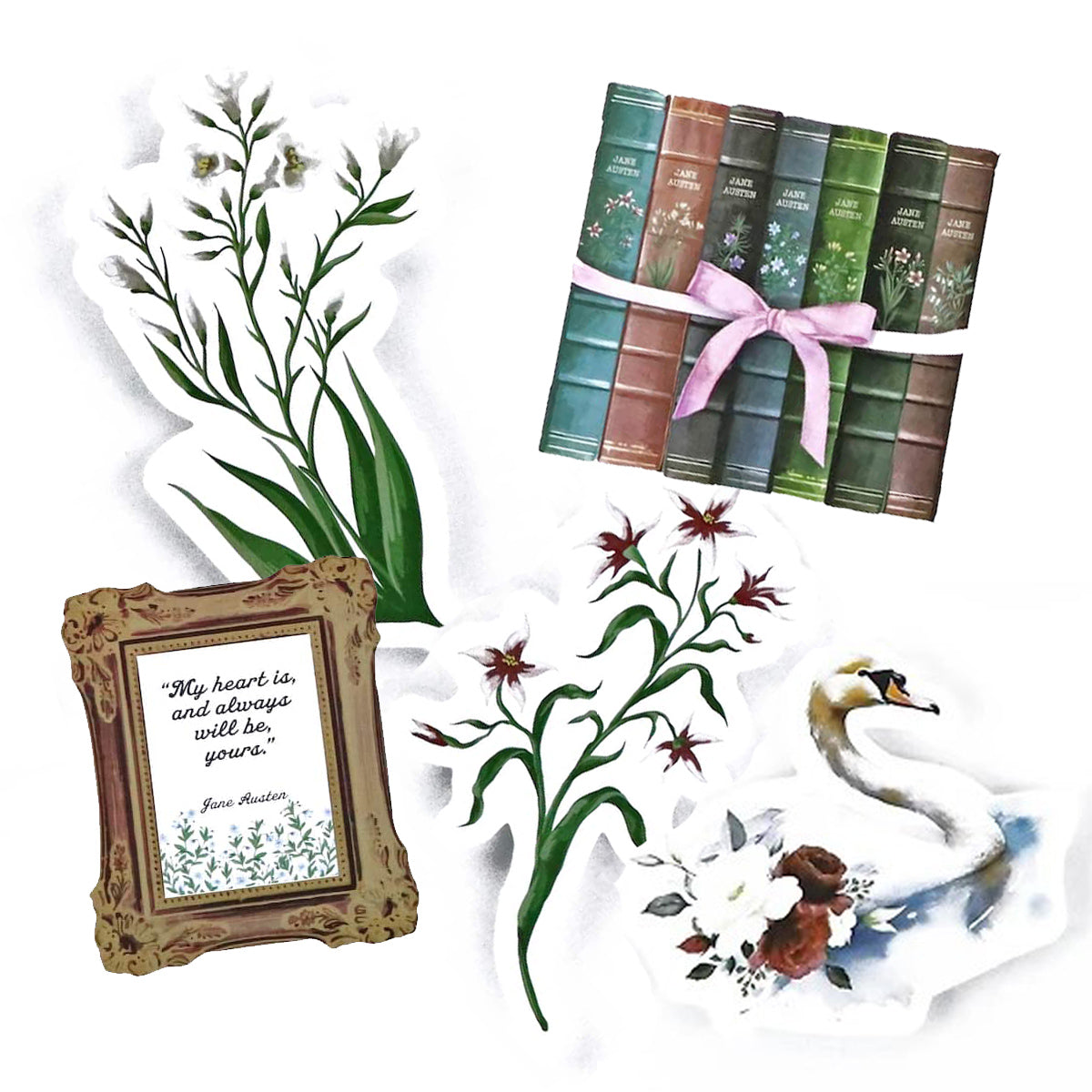 Jane Austen Sense & Sensibility Stickers: XL