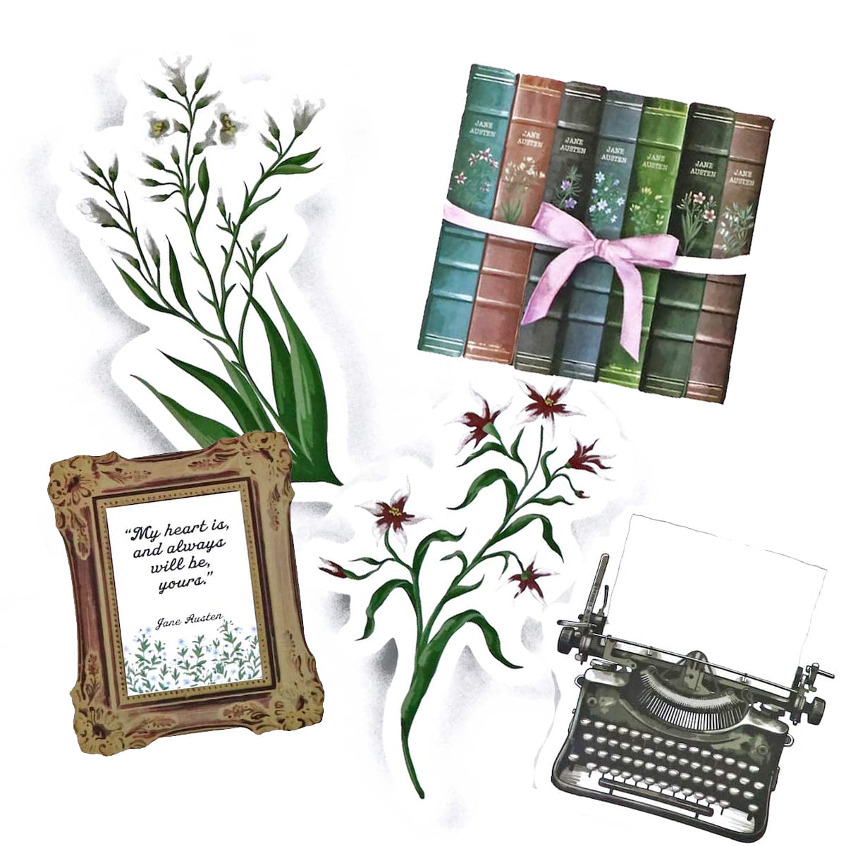 Jane Austen Sense & Sensibility Stickers: XL