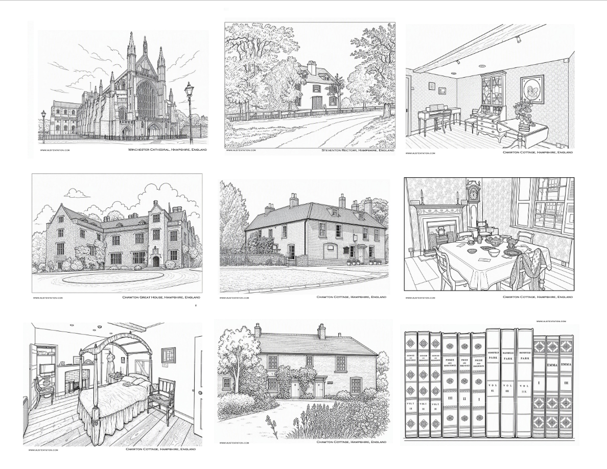Free Downloadable Coloring Book: Jane Austen