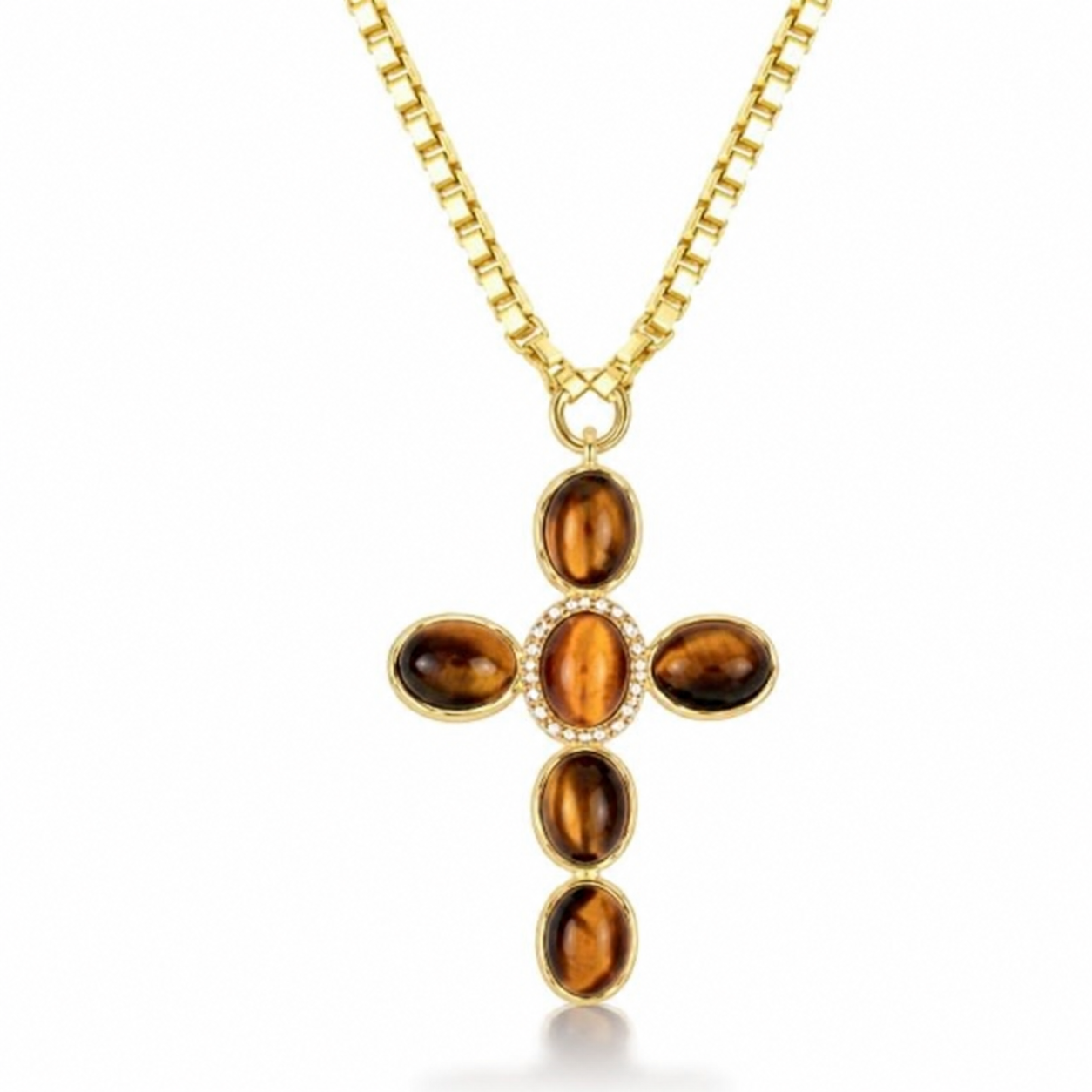 regency style cross necklace