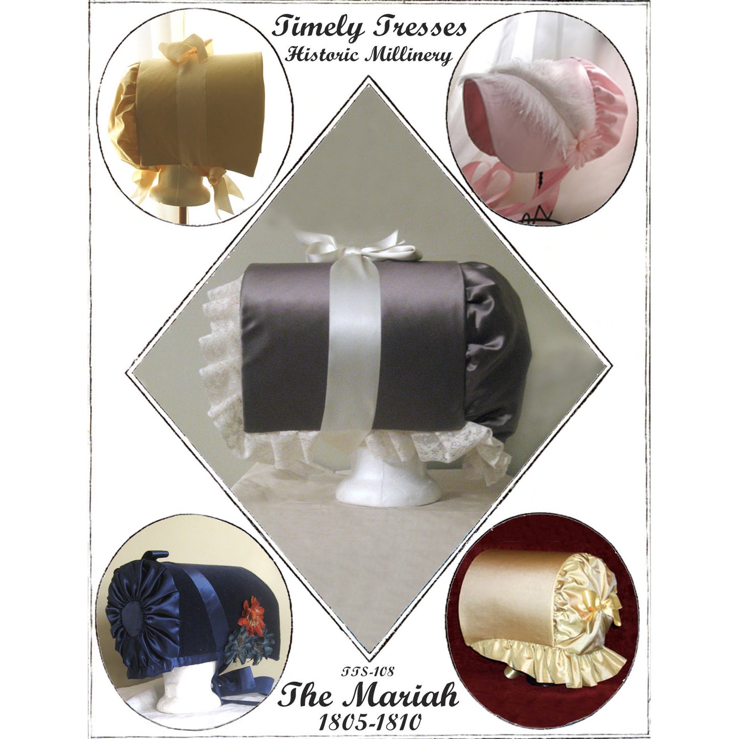 Mariah Regency Bonnet pattern by Timely Tresses